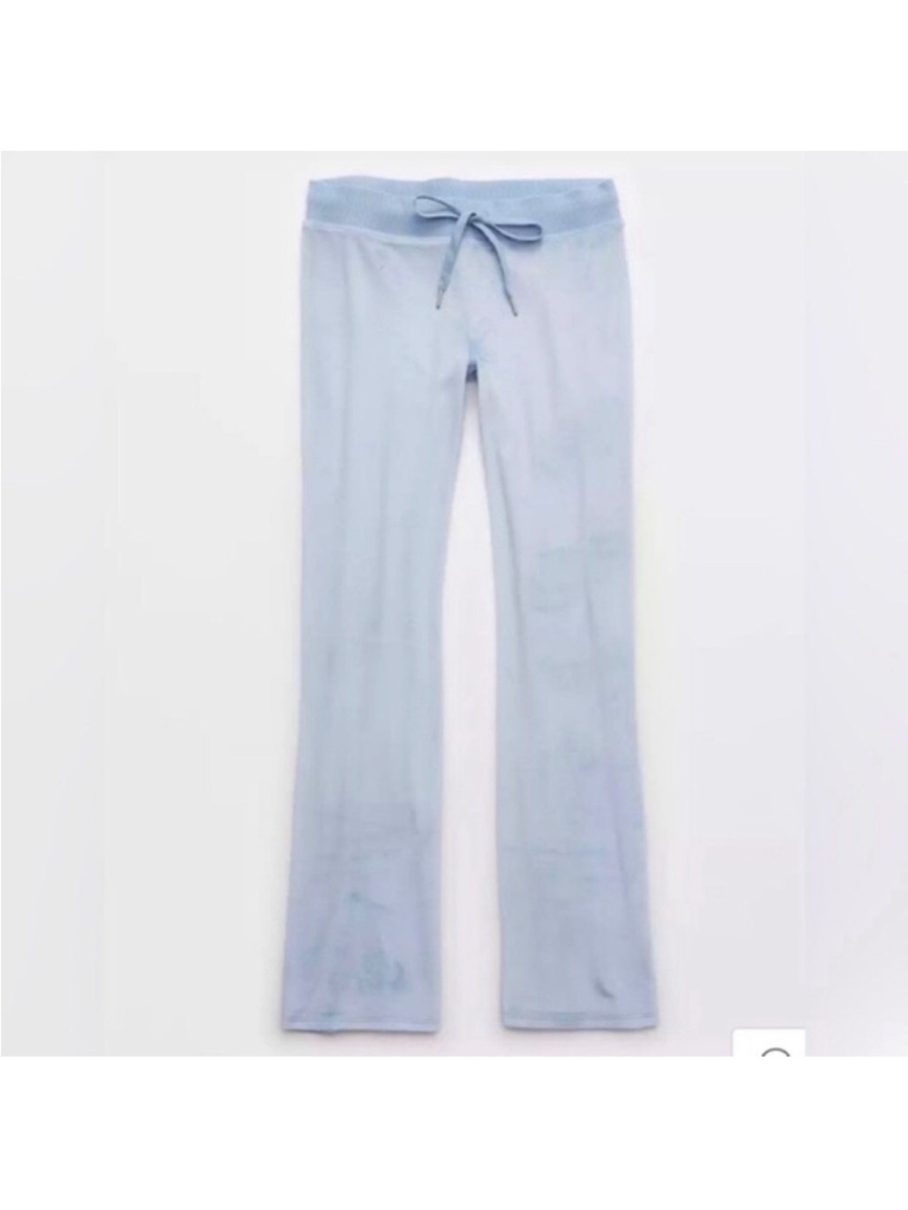 Light Blue Drawstring Yoga Pants